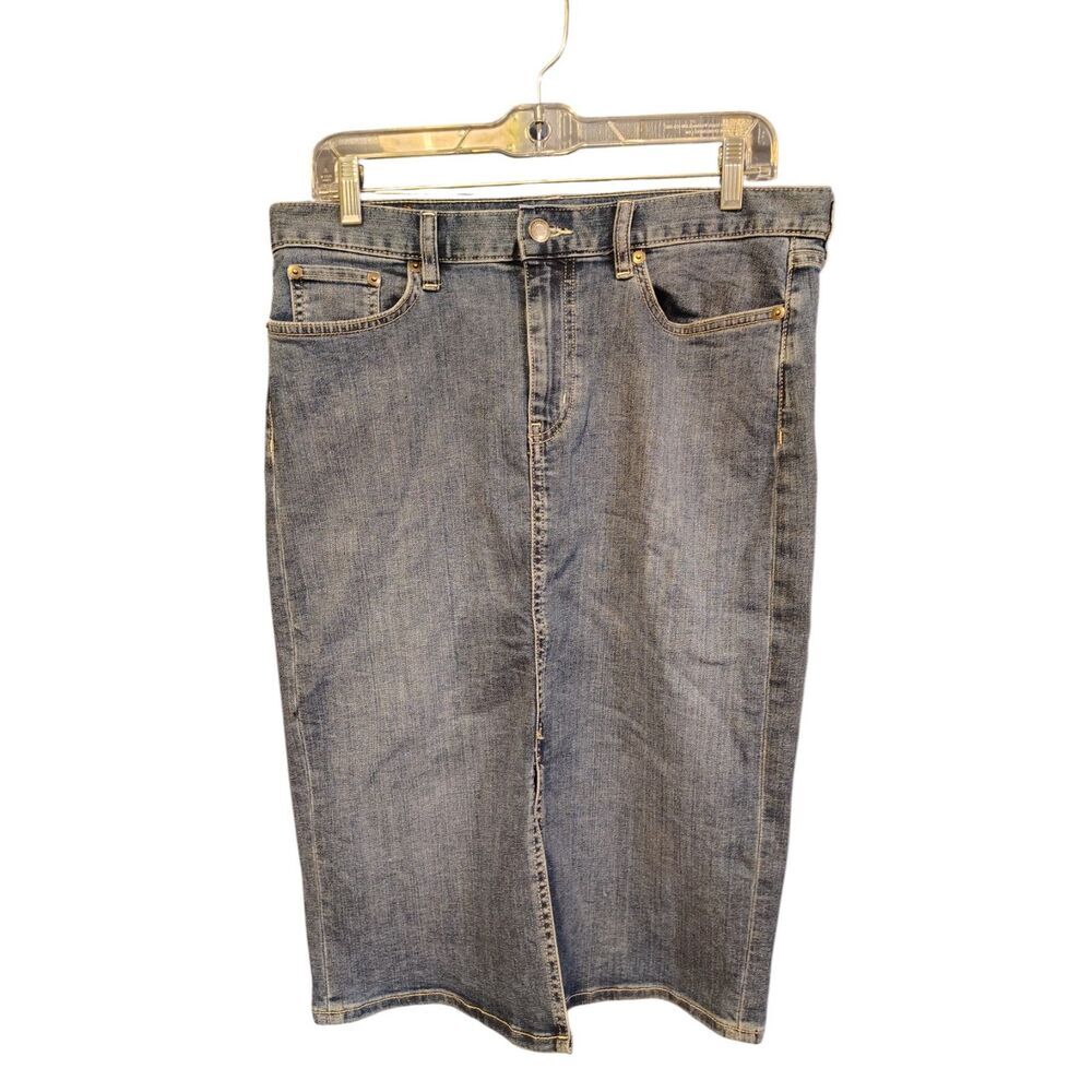 Lauren Ralph Lauren 8 Denim Jean Pencil Skirt